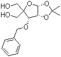 structure of CAS# 63593-03-3, 3-O-Benzyl-4-C-hydroxymethyl-1,2-O-isopropylidene-alpha-D-ribofuranose