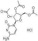 Cytidine 2',3',5'-triacetate monohydrochloride molecular structure (CAS 63639-21-4)