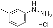 structure of CAS# 637-04-7, 3-Methylphenylhydrazine hydrochloride;1-(3-Methylphenyl)hydrazine hydrochloride; m-Tolylhydrazine hydrochloride