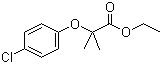 结构式 CAS# 637-07-0, 氯贝特; 氯苯丁酯; 对氯苯氧异丁酸乙酯