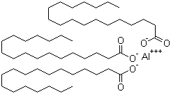 结构式 CAS# 637-12-7, 硬脂酸铝; 十八酸铝