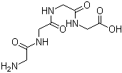 N-[N-(N-甘氨酰甘氨酰)甘氨酰]-甘氨酸分子结构 (CAS 637-84-3)
