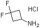 3,3-Difluorocyclobutanamine hydrochloride molecular structure (CAS 637031-93-7)