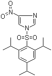 structure of CAS# 63734-76-9, 4-Nitro-1-[[2,4,6-tris(isopropyl)phenyl]sulfonyl]-1H-imidazole
