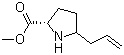 5-(2-丙烯-1-基)-L-脯氨酸甲酯分子结构 (CAS 637355-27-2)