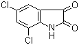 5,7-二氯-1H-吲哚-2,3-二酮分子结构 (CAS 6374-92-1)