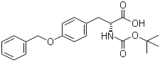Boc-O-benzyl-D-tyrosine molecular structure (CAS 63769-58-4)