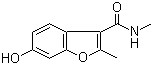 结构式 CAS# 638217-08-0, 6-羟基-N,2-二甲基苯并呋喃-3-甲酰胺