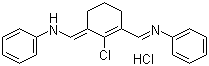 N-[(3-(Anilinomethylene)-2-chloro-1-cyclohexen-1-yl)methylene]aniline monohydrochloride molecular structure (CAS 63857-00-1)
