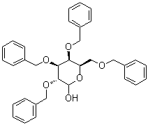 2,3,4,6-Tetrakis-O-(phenylmethyl)-D-galactopyranose molecular structure (CAS 6386-24-9)