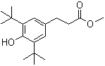 Methyl 3-(3,5-di-tert-butyl-4-hydroxyphenyl)propionate molecular structure (CAS 6386-38-5)