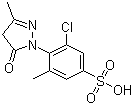 5-Chloro-6-(4,5-dihydro-3-methyl-5-oxo-1H-pyrazol-1-yl)toluene-3-sulphonic acid molecular structure (CAS 6387-17-3)