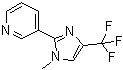 3-[1-甲基-4-(三氟甲基)-1H-咪唑-2-基]-吡啶分子结构 (CAS 63875-04-7)