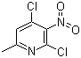 2,4-Dichloro-6-methyl-3-nitropyridine molecular structure (CAS 63897-12-1)