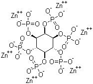 结构式 CAS# 63903-51-5, 植酸锌; 肌醇六磷酸酯六锌盐