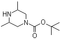 tert-Butyl 3,5-dimethylpiperazine-1-carboxylate molecular structure (CAS 639068-43-2)