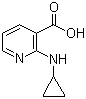 结构式 CAS# 639807-18-4, 2-环丙基氨基烟酸
