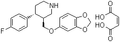 Paroxetine maleate molecular structure (CAS 64006-44-6)