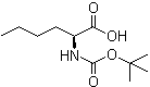 structure of CAS# 6404-28-0, N-(tert-Butoxycarbonyl)norleucine