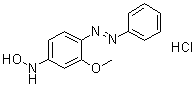 2-Methoxy-N-hydroxy-4-aminoazobenzene hydrochloride molecular structure (CAS 64042-14-4)