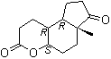 (4aS,6aR,9aR,9bR)-Decahydro-6a-methylcyclopenta[f][1]benzopyran-3,7-dione molecular structure (CAS 64053-02-7)