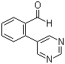 2-(Pyrimidin-5-yl)benzaldehyde molecular structure (CAS 640769-71-7)