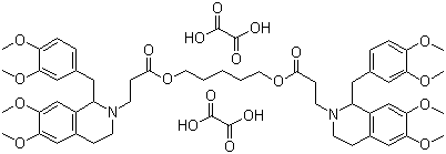 Atracurium oxalate molecular structure (CAS 64228-78-0)