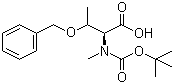 结构式 CAS# 64263-80-5, N-叔丁氧羰基-N-甲基-O-苄基-L-苏氨酸