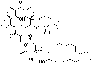 结构式 CAS# 643-22-1, 硬脂酸红霉素