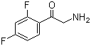 结构式 CAS# 643029-92-9, 2-氨基-2',4'-二氟苯乙酮