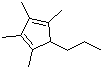 Tetramethyl(n-propyl)cyclopentadiene molecular structure (CAS 64417-12-5)