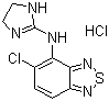 structure of CAS# 64461-82-1, Tizanidine hydrochloride;5-Chloro-N-(4,5-dihydro-1H-imidazol-2-yl)-2,1,3-benzothiadiazol-4-amine hydrochloride