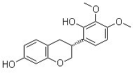 (3R)-7,2'-Dihydroxy-3',4'-dimethoxyisoflavan molecular structure (CAS 64474-51-7)