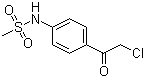 N-[4-(2-氯乙酰基)苯基]甲磺酰胺分子结构 (CAS 64488-52-4)