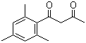 2,4,6-三甲基苯甲酰丙酮分子结构 (CAS 6450-57-3)