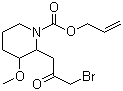 2-(3-Bromo-2-oxopropyl)-3-methoxy-1-piperidinecarboxylic acid 2-propenyl ester molecular structure (CAS 64544-00-9)
