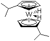 Bis(isopropylcyclopentadienyl)tungsten dihydride molecular structure (CAS 64561-25-7)