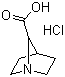 structure of CAS# 646055-94-9, 1-Azabicyclo[2.2.1]heptane-7-carboxylic acid hydrochloride