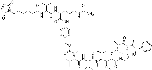 VcMMAE molecular structure (CAS 646502-53-6)
