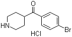 structure of CAS# 64671-00-7, 4-(4-Bromobenzoyl)piperidine hydrochloride