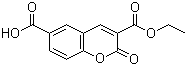 2-氧代-2H-1-苯并吡喃-3,6-二羧酸 3-乙酯分子结构 (CAS 6468-72-0)
