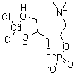 sn-Glycero-3-phosphocholine cadmium chloride adduct molecular structure (CAS 64681-08-9)