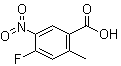 structure of CAS# 64695-92-7, 4-Fluoro-2-methyl-5-nitrobenzoic acid;2-Methyl-5-nitro-4-fluorobenzoic acid