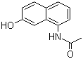structure of CAS# 6470-18-4, 1-Acetamido-7-hydroxynaphthalene ;1-Acetamido-7-naphthol; 1-Acetylamino-7-naphthol