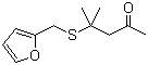 4-((2-Furylmethyl)thio)-4-methylpentan-2-one molecular structure (CAS 64835-96-7)