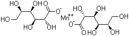 Manganese gluconate molecular structure (CAS 6485-39-8)