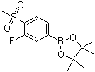 3-氟-4-(甲磺酰基)苯硼酸频哪醇酯分子结构 (CAS 648904-85-2)