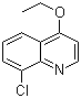 8-氯-4-乙氧基喹啉分子结构 (CAS 64965-29-3)