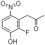 1-(2-氟-3-羟基-6-硝基苯基)丙-2-酮分子结构 (CAS 649736-31-2)