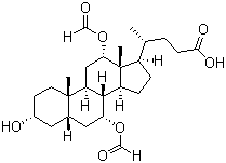 (3alpha,5beta,7alpha,12alpha)-7,12-Bis(formyloxy)-3-hydroxycholan-24-oic acid molecular structure (CAS 64986-86-3)